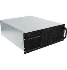 Procase RE411-D6H8-FE-65 Корпус 4U server case,6x5.25+8HDD,черный,без блока питания,глубина 650мм,MB EATX 12"x13", панель вентиляторов 3*120x25 PWM