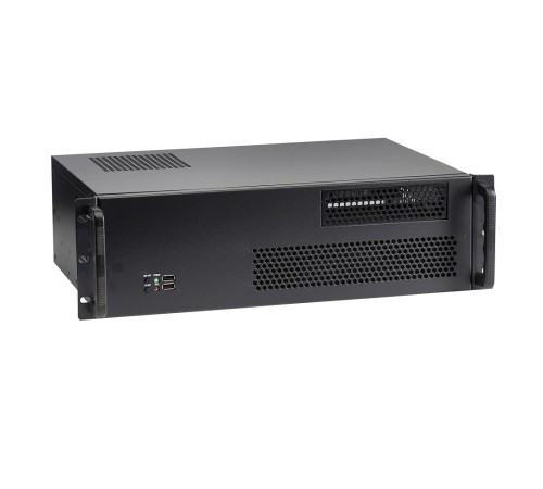 Exegate EX279706RUS Серверный корпус Exegate Pro 3U330-02 <RM 19",  высота 3U, глубина 330, без БП, USB>