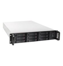 Exegate EX284961RUS Серверный корпус ExeGate Pro 2U650-HS09 <RM 19", высота 2U, глубина 650, без БП, 9xHotSwap, 2*USB>