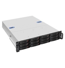 Exegate EX281295RUS Серверный корпус ExeGate Pro 2U550-HS12 <RM 19", высота 2U, глубина 550, БП 1U-600ADS,12xHotSwap, USB>