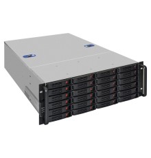 Exegate EX293581RUS Серверный корпус ExeGate Pro 4U660-HS24 <RM 19", высота 4U, глубина 660, БП 1000ADS, 24xHotSwap, USB>