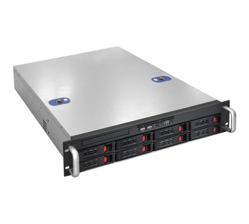 Exegate EX292414RUS Серверная платформа ExeGate Pro 2U550-HS08 <RM 19", высота 2U, глубина 550, Redundant БП 2x800W, 8xHotSwap, USB>