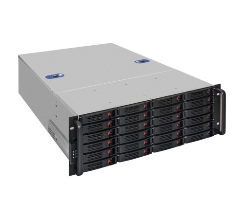 Exegate EX293276RUS Серверный корпус ExeGate Pro 4U660-HS24 <RM 19", высота 4U, глубина 660, БП 900RADS, 24xHotSwap, USB>