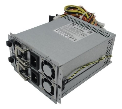 Procase GRP550 Блок питания с резервированием PS2+ ATX(550W+550W(1+1)),КПД=88+ Silver,185*150*86mm,Активный PFC,+5B=30A,+12B=46A,+3,3B=30A,-12V=1A,5VSB=3A
