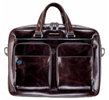 Сумка Piquadro Blue Square CA2849B2/MO коричневый натур.кожа/нейлон