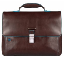 Портфель Piquadro Blue Square CA3111B2/MO коричневый натур.кожа/нейлон