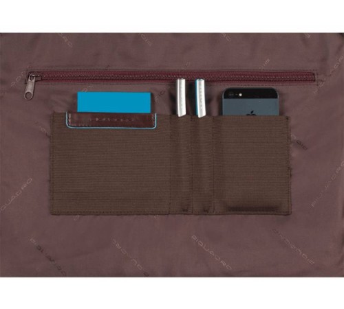 Портфель Piquadro Blue Square CA3111B2/MO коричневый натур.кожа/нейлон Портфель Piquadro Blue Square CA3111B2/MO коричневый натур.кожа/нейлон