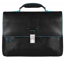 Портфель Piquadro Blue Square CA3111B2/N черный натур.кожа/нейлон
