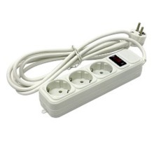 Exegate EX221181RUS Сетевой фильтр Exegate SP-3-3W (3 розетки, 3м, евровилка, белый)