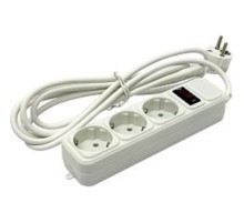 Exegate EX221184RUS Сетевой фильтр Exegate SP-3-5W (3 розетки, 5м, евровилка, белый)