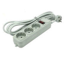 Exegate EX221180RUS Сетевой фильтр Exegate SP-3-3G (3 розетки, 3м, евровилка, серый)