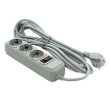 Exegate EX221183RUS Сетевой фильтр Exegate SP-3-5G (3 розетки, 5м, евровилка, серый)