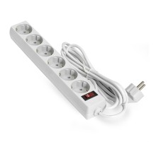 Exegate EX221229RUS Сетевой фильтр Exegate SP-6-5W (6 розеток, 5м, евровилка, белый)