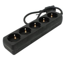 Exegate EX221200RUS Сетевой фильтр Exegate SPU-5-0.5B (5 розеток, 0.5м, UPS вилка, черный)