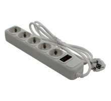 Exegate EX266863RUS Сетевой фильтр Exegate SP-5-1.5W (5 розеток, 1.5м, евровилка, белый)