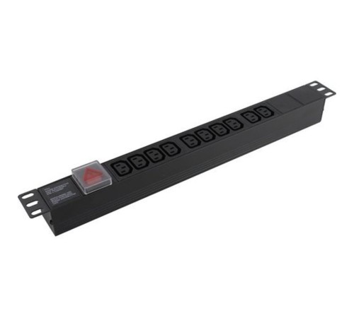 Exegate EX280859RUS Блок розеток ExeGate ServerPro PDU-19H001 Al-10С13-C14-SW, 1U, Алюм., 10 IEC 320 C13, С14