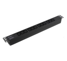 Exegate EX280865RUS Блок розеток ExeGate ServerPro PDU-19H007 Al-12C13-C20, 19",1U,алюм, 12 IEC 320 C13, С20
