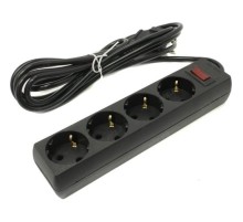 Exegate EX279397RUS Удлинитель ExeGate EC-4-3B (4 розетки, 3м, евровилка, черный)