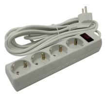 Exegate EX279401RUS Удлинитель ExeGate EC-4-5W (4 розетки, 5м, евровилка, белый)