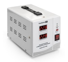 Exegate EX291722RUS Стабилизатор напряжения ExeGate Expert AS-1500 (1500ВА, вход 140...260В, двойная цифр. индикация вход/вых. напряжения, выход 220В±8%, КПД 98%, 5 уровней защиты, задержка, метал. ко