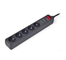 Energenie Сетевой фильтр SPG5-C-10 3m. 16А. черный (сечение 3*1,5 мм)