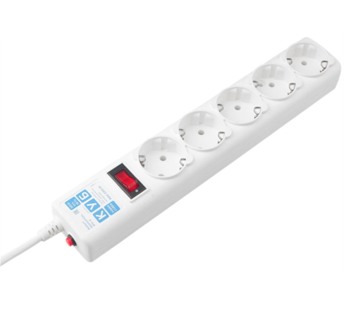 PowerCube Фильтр-удлинитель (SPG-B-0,5M-WHITE) РС 0,5м 5р, бел. 10А