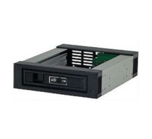 Procase T3-101-SATA3-BK {Корзина с горячей заменой на 1 диск 3.5" SATA3/SAS 12Gb(черный) hotswap trayless aluminium mobile rack module (1x5,25-1xHDD) }