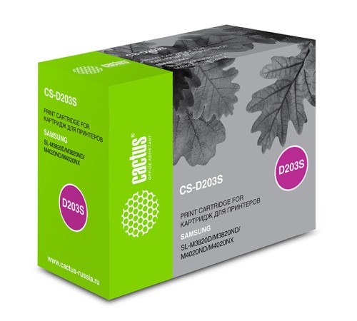 Картридж лазерный Cactus CS-D203S MLT-D203S черный (3000стр.) для Samsung SL-M3820D/M3820ND/M4020ND/M4020NX