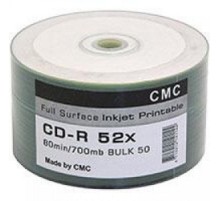 Диски CMC CD-R 80 52x Bulk/50 Full Ink Print