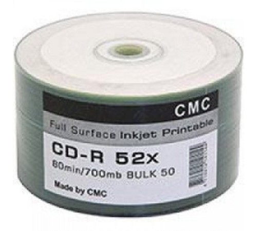 Диски CMC CD-R 80 52x Bulk/50 Full Ink Print