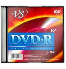 Диски VS DVD-R 4.7Gb, 16x, Slim Case 5шт.