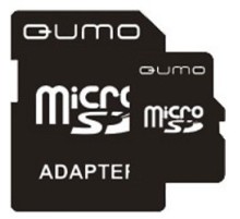 Micro SecureDigital 4Gb QUMO QM4GMICSDHC4 {MicroSDHC Class 4, SD adapter}