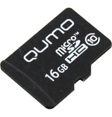 Micro SecureDigital 16Gb QUMO QM16GMICSDHC10NA {MicroSDHC Class 10}