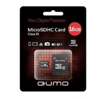 Micro SecureDigital 16Gb QUMO QM16GMICSDHC10U1 {MicroSDHC Class 10 UHS-I, SD adapter}