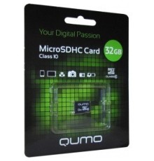 Micro SecureDigital 32Gb QUMO QM32GMICSDHC10U1NA {MicroSDHC Class 10 UHS-I}