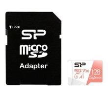 Micro SecureDigital 128GB Silicon Power Superior A1 microSDXC Class 10 UHS-I U3 100/80 Mb/s (SD адаптер)