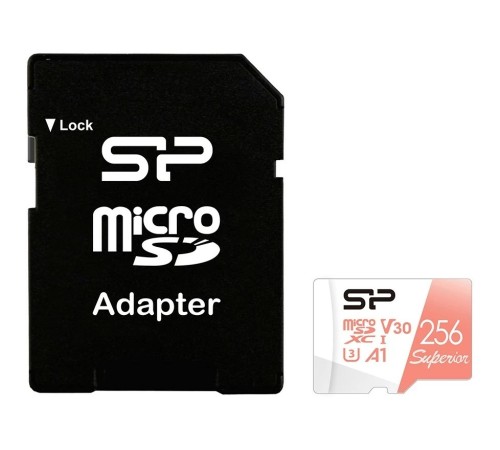 Micro SecureDigital 256GB Silicon Power Superior A1 microSDXC Class 10 UHS-I U3 100/80 Mb/s (SD адаптер) Micro SecureDigital 256GB Silicon Power Superior A1 microSDXC Class 10 UHS-I U3 100/80 Mb/s (SD адаптер)