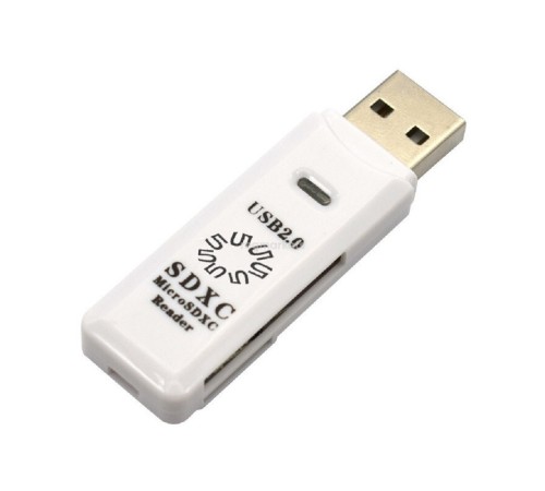 5bites RE2-100WH USB2.0 Устройство ч/з карт памяти 0 / SD / TF / USB PLUG / WHITE 5bites RE2-100WH USB2.0 Устройство ч/з карт памяти 0 / SD / TF / USB PLUG / WHITE