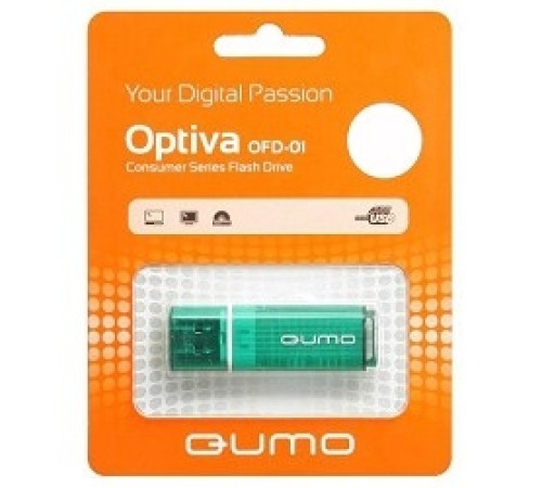 USB 2.0 QUMO 16GB Optiva 01 Green [QM16GUD-OP1-green]