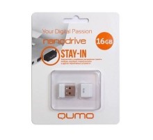 USB 2.0 QUMO 16GB NANO [QM16GUD-NANO-W] White