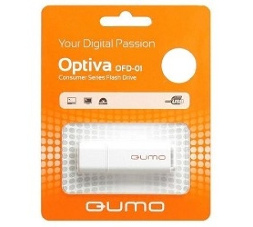 USB 2.0 QUMO 64GB Optiva 02 White [QM64GUD-OP2-white]