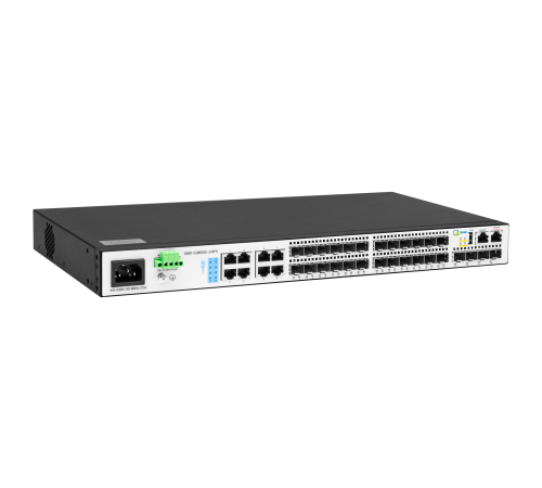 Коммутатор Управляемый коммутатор уровня 3, 16 портов 100/1000BaseX SFP, 8 Combo портов GE, 4 порта 1/10G SFP+, RPS DC 12V (SNR-S3850G-24FX) Коммутатор Управляемый коммутатор уровня 3, 16 портов 100/1000BaseX SFP, 8 Combo портов GE, 4 порта 1/10G SFP+, RPS DC 12V (SNR-S3850G-24FX)
