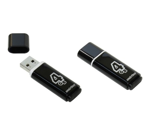 Smartbuy USB Drive 4Gb Glossy series Black SB4GBGS-K Smartbuy USB Drive 4Gb Glossy series Black SB4GBGS-K