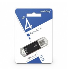 Smartbuy USB Drive 4Gb V-Cut series Black SB4GBVC-K