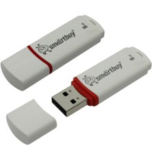 Smartbuy USB Drive 8Gb Crown White SB8GBCRW-W