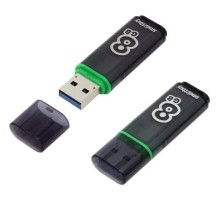 Smartbuy USB Drive 8GB Glossy series Dark Grey (SB8GBGS-DG)