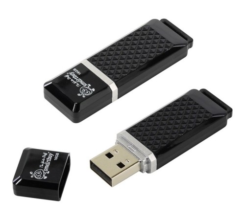Smartbuy USB Drive 16Gb Quartz series Black SB16GBQZ-K Smartbuy USB Drive 16Gb Quartz series Black SB16GBQZ-K