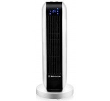 BRAYER BR4802  Тепловентилятор, 2000 Вт, 2 уров.мощ, вращ.корп 35°, LED-диспл, пульт ДУ, таймер
