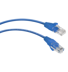 Патч-корд u/utp, категория 5е, 2xrj45/8p8c, неэкранированный, синий, pvc, 0.5м Cabeus PC-UTP-RJ45-Cat.5e-0.5m-BL Патч-корд U/UTP, категория 5е, 2xRJ45/8p8c, неэкранированный, синий, PVC, 0.5м (PC-UTP-RJ45-Cat.5e-0.5m-BL)