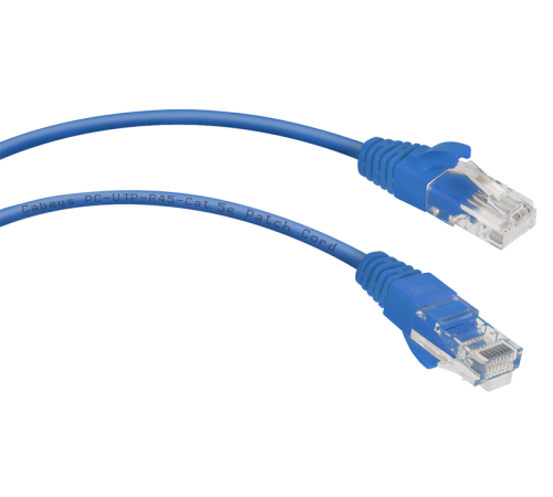 Патч-корд u/utp, категория 5е, 2xrj45/8p8c, неэкранированный, синий, pvc, 0.5м Cabeus PC-UTP-RJ45-Cat.5e-0.5m-BL Патч-корд U/UTP, категория 5е, 2xRJ45/8p8c, неэкранированный, синий, PVC, 0.5м (PC-UTP-RJ45-Cat.5e-0.5m-BL)